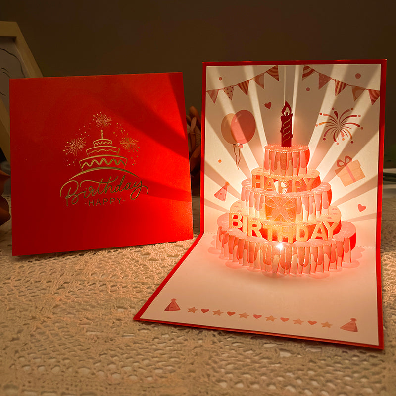 Record Your Voice - 3D Pop-Up Birthday Card
