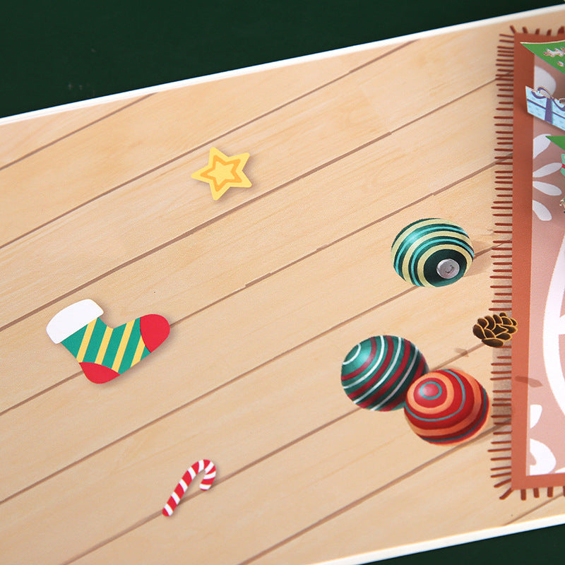 3D Pop-Up Christmas Tree Card - Intricate Laser-Cut Holiday Greeting Card