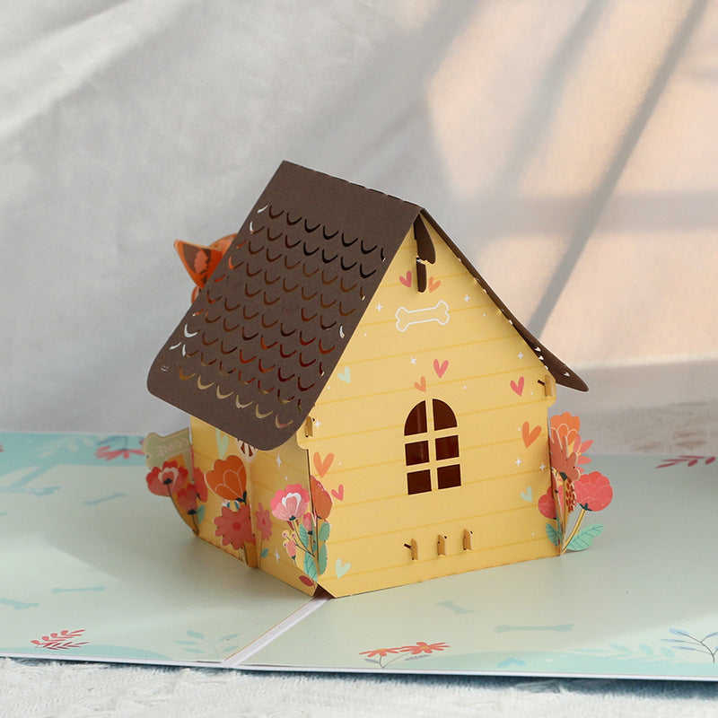 Whimsical Puppy Card - A Tail-Wagging Design for Any Occasion