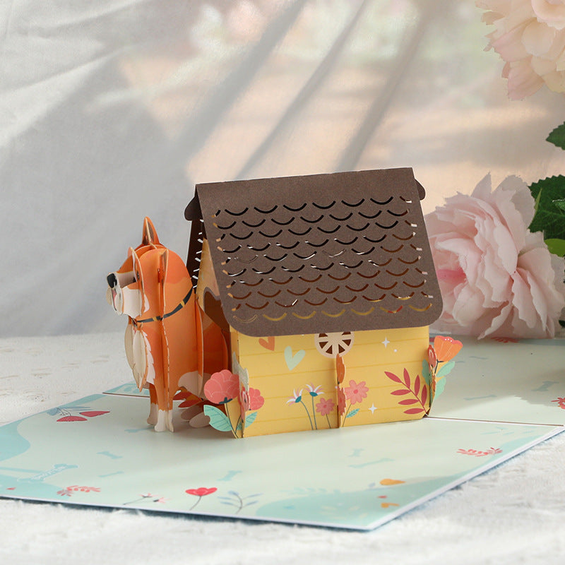 Whimsical Puppy Card - A Tail-Wagging Design for Any Occasion