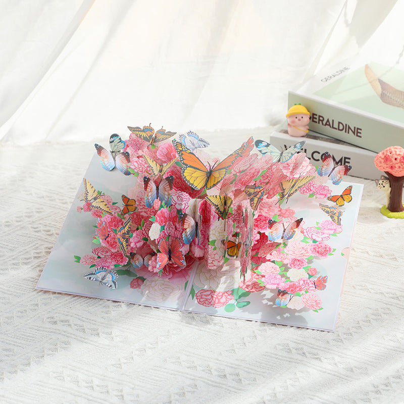 Kaleidoscope Butterfly Pop-Up Greeting Card