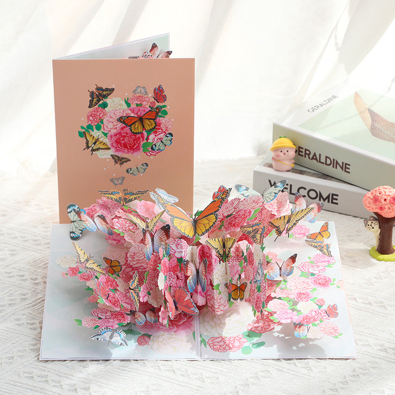Kaleidoscope Butterfly Pop-Up Greeting Card