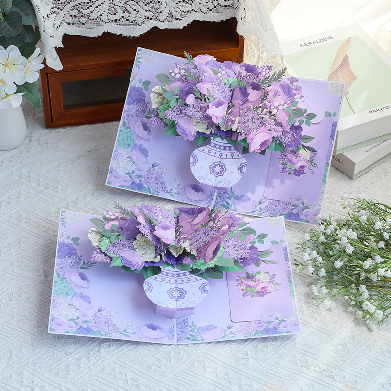 Exquisite Floral Thank You Card - Hydrangea and Rose Design for Gratitude & Blessings