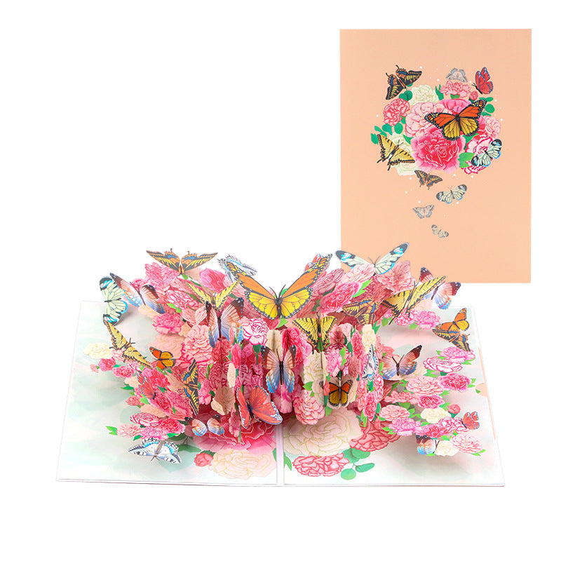Kaleidoscope Butterfly Pop-Up Greeting Card