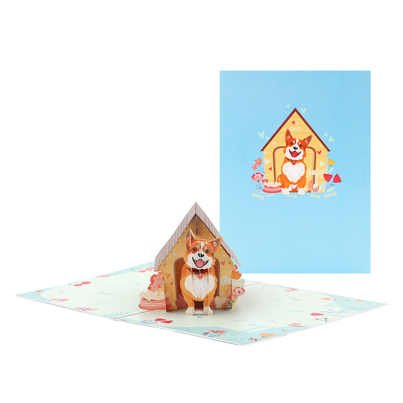 Whimsical Puppy Card - A Tail-Wagging Design for Any Occasion