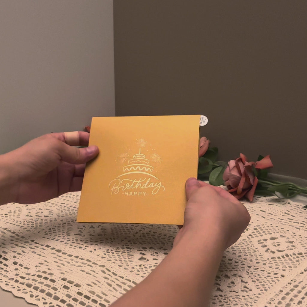 Record Your Voice - 3D Pop-Up Birthday Card